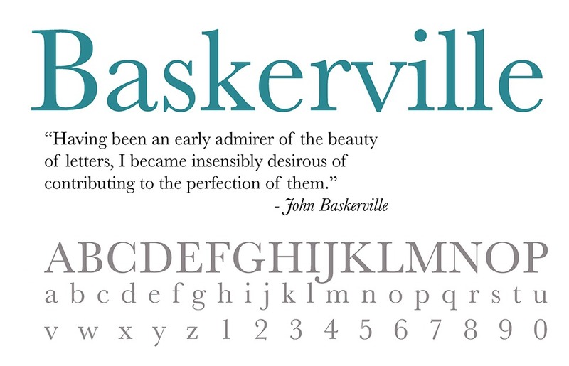 1. Baskerville Font