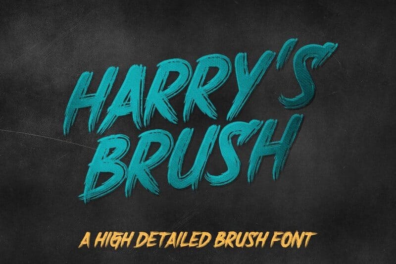 1. Font Harry’s Brush Font
