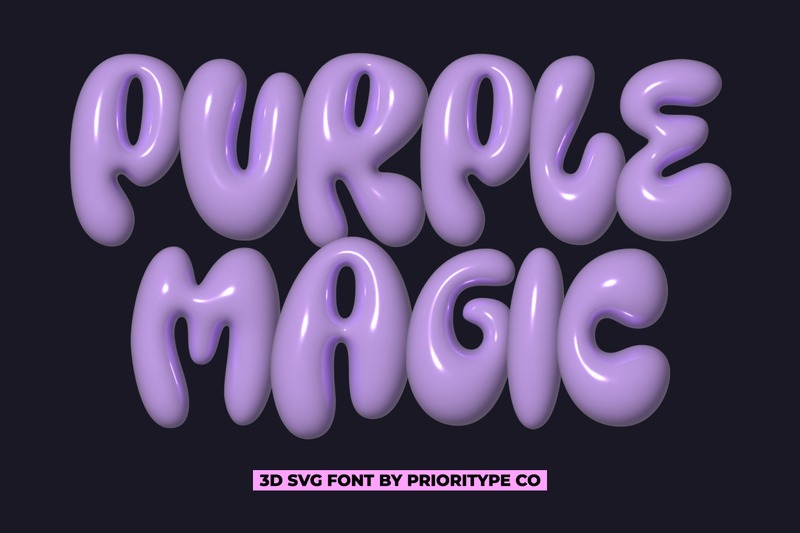 10. Purple Magic Font
