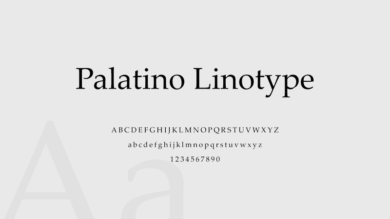 11. Palatino Font