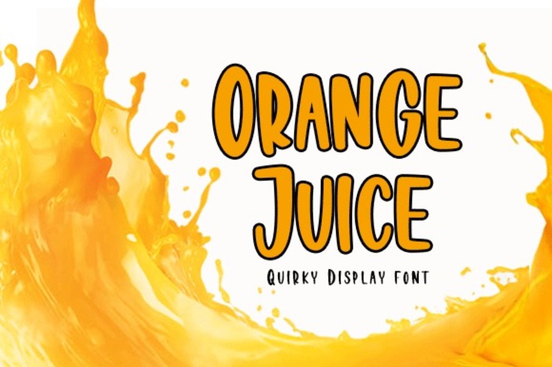 15. Orange Juice Font