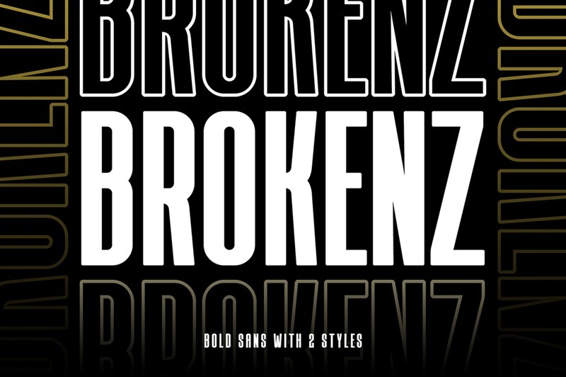 16. Brokenz Font