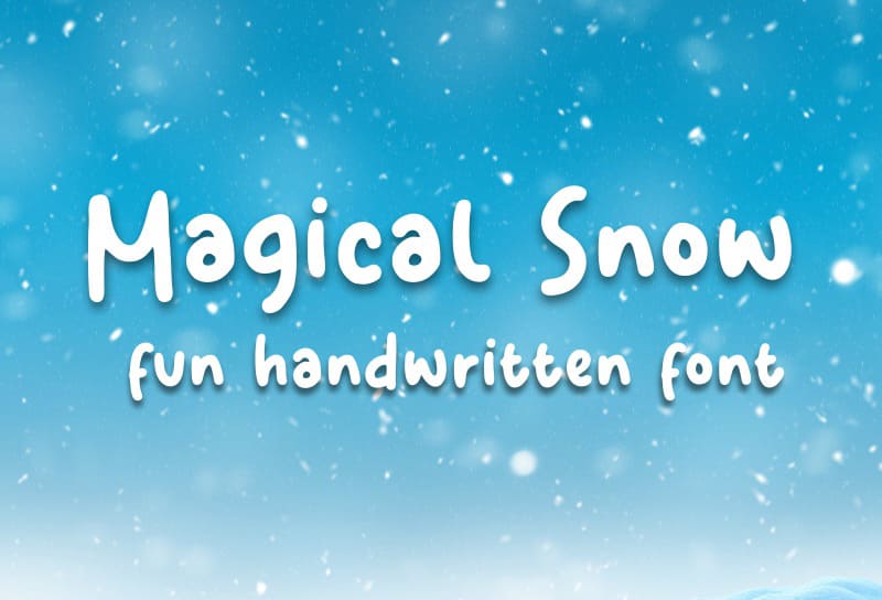 16. Magics Snow Font