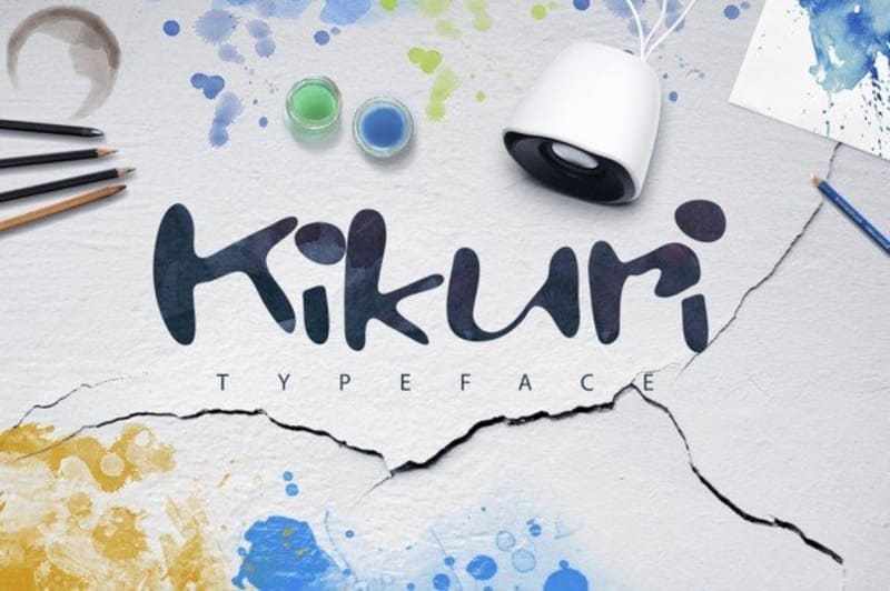 17. Kikuri Typeface Font