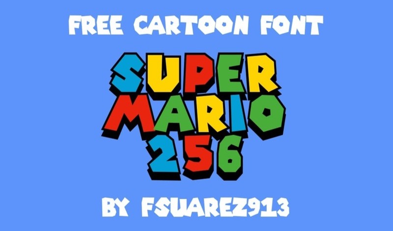 19. Super Mario 256 Font