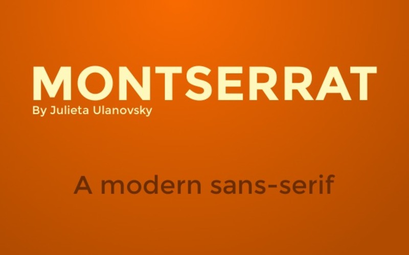 2. Montserrat Font