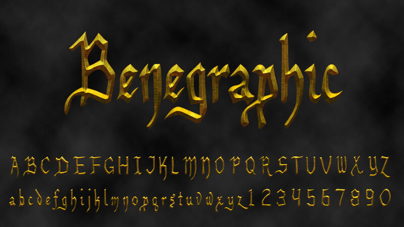 24. Benegraphic Font