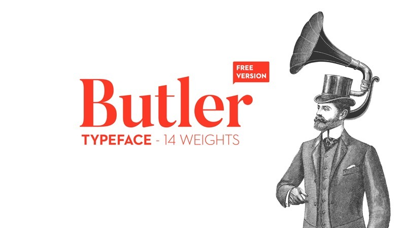 3. Butler Font