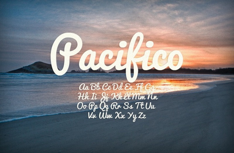 3. Pacifico Font