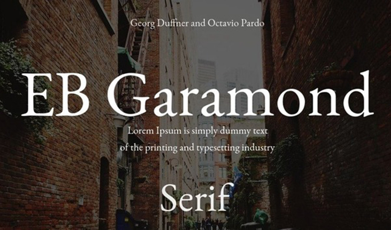 4. EB Garamond Font
