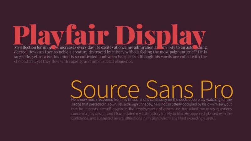 4. Playfair Display Font