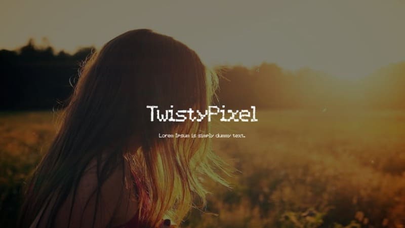 4. Twisty Pixel Font