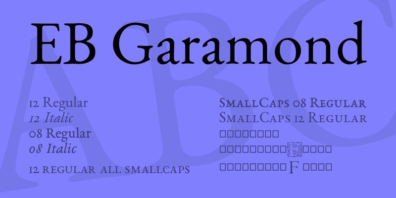 6. Garamond Font