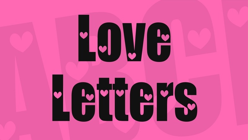 6. Love letters Font