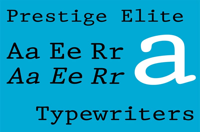 6. Prestige Elite Font