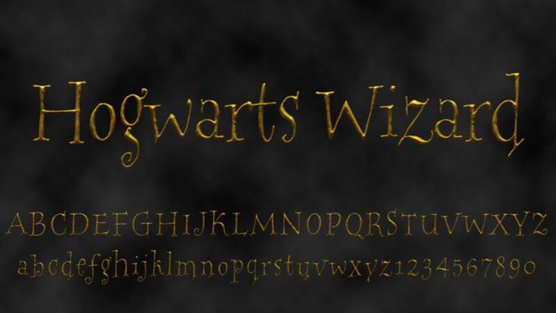 7. Hogwarts Wizard Font