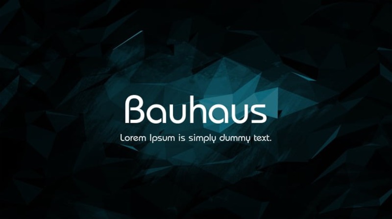 8. Bauhaus Font