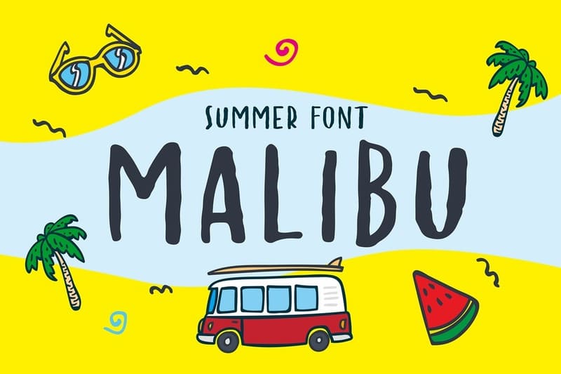 9. Malibu Font