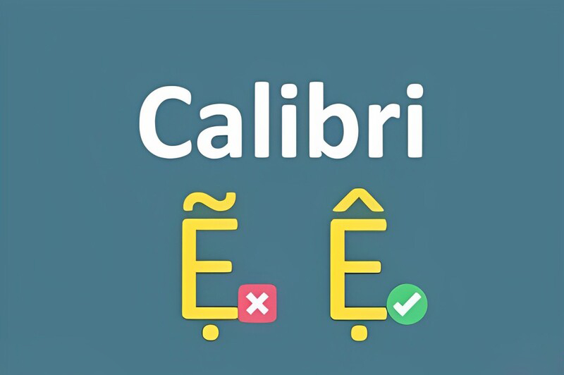 Font chữ Calibri đã được sửa lỗi trên Microsoft Office