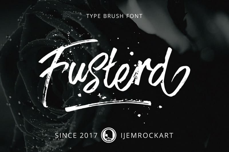 14. Fusterd Brush Font