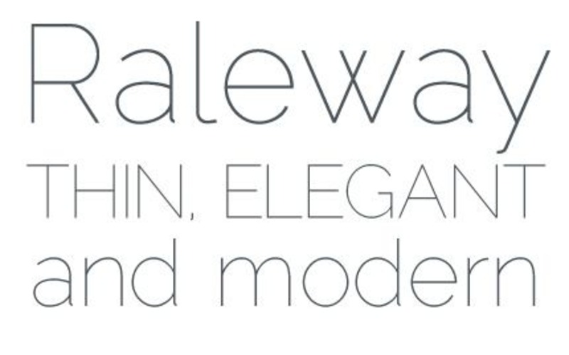 9. Raleway Thin Font