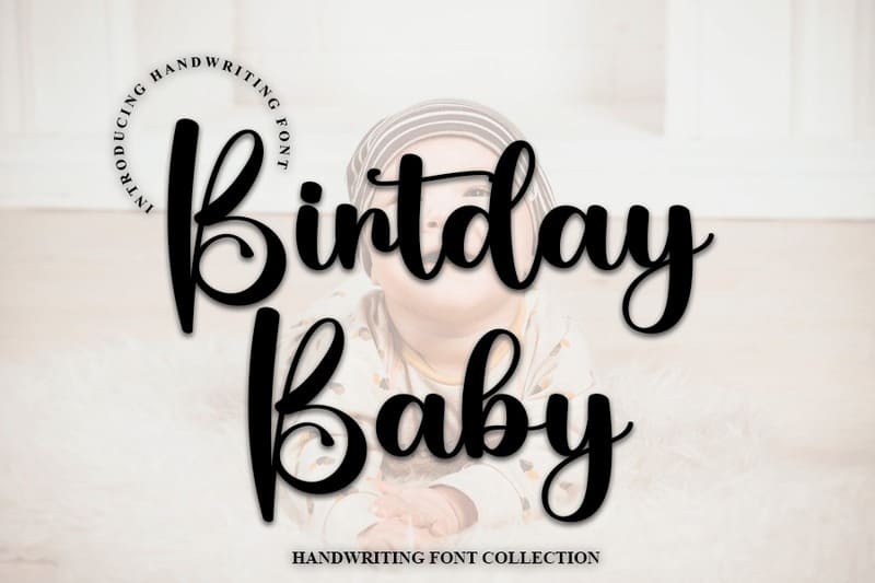 1. Baby Bday Font