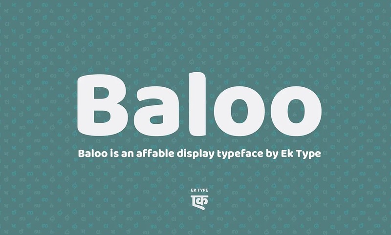 1. Baloo - Font chữ tròn miễn phí