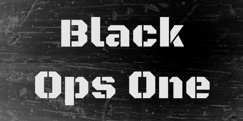1. Black Ops Font