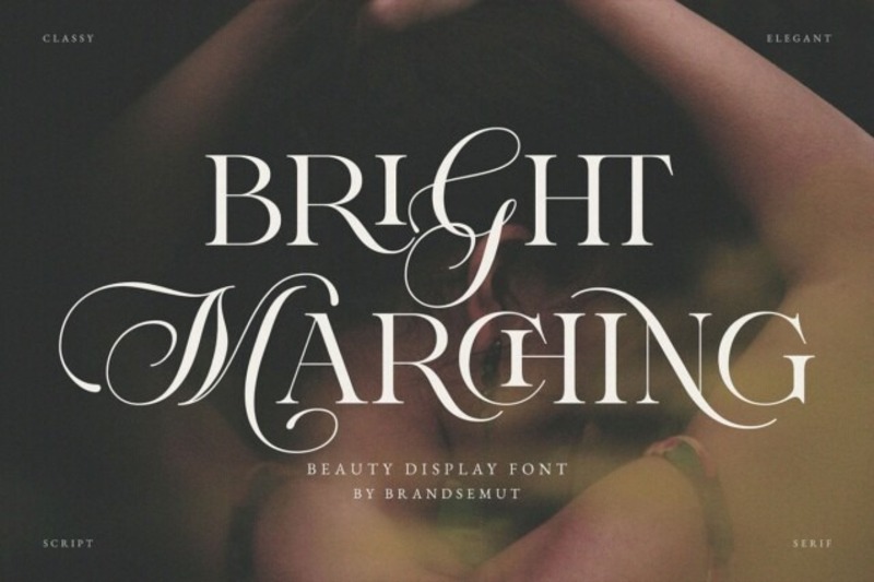 1. Bright Marching Font