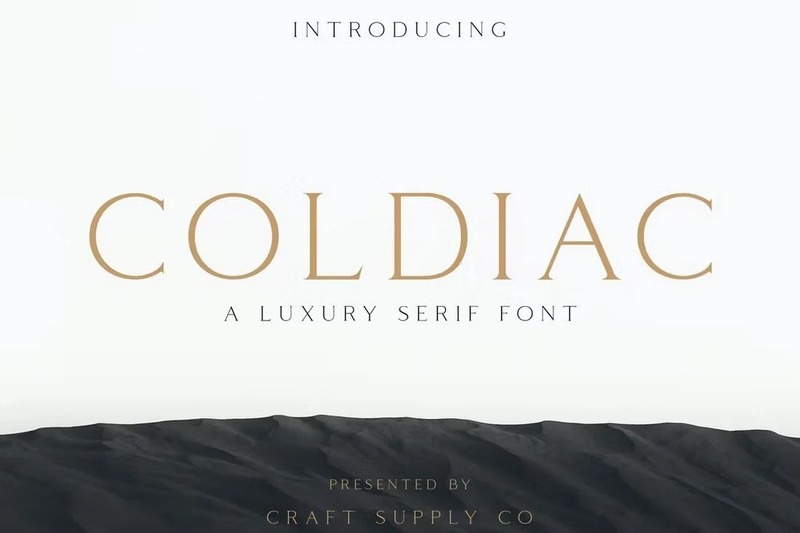 1. Coldiac – Luxury Serif Font
