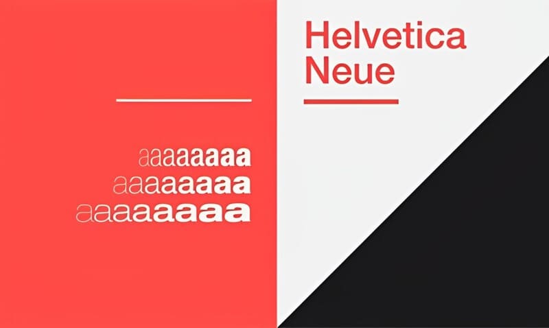 1. Font chữ Helvetica Neue 