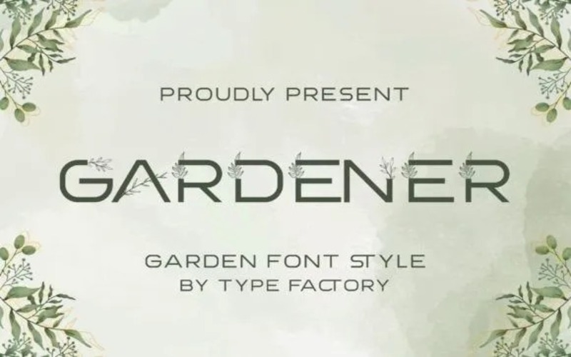 1. Gardener Font