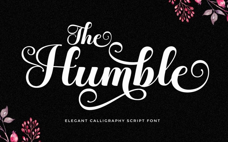 1. Humble Script Font