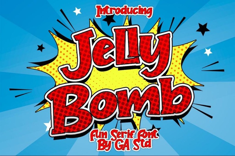 1. Jelly Bomb Font