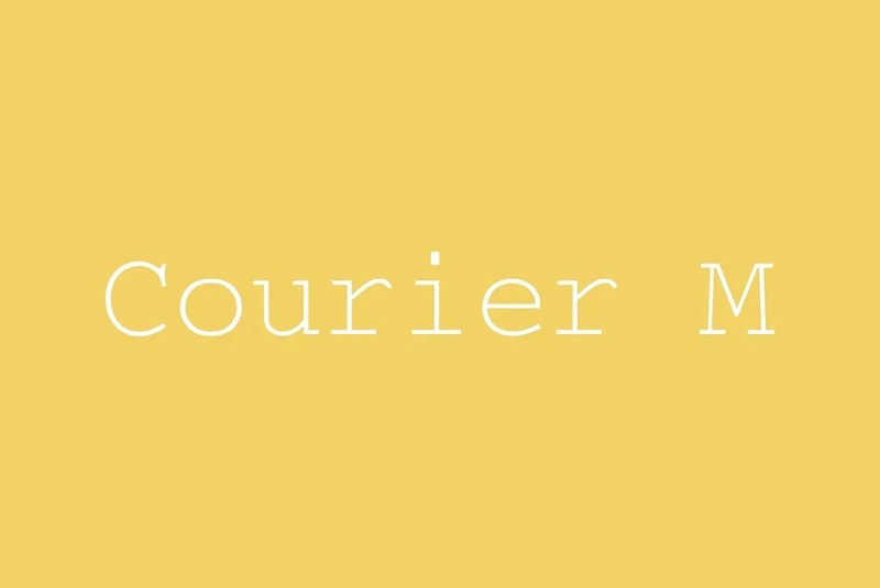 10. Courier M Font