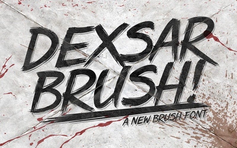 11. Dexsar Brush Font