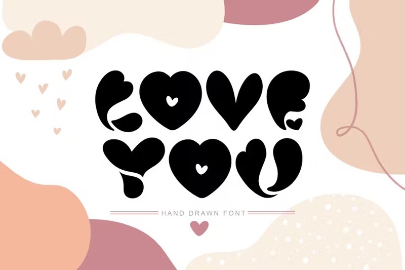 11. Love You Hand Drawn Font