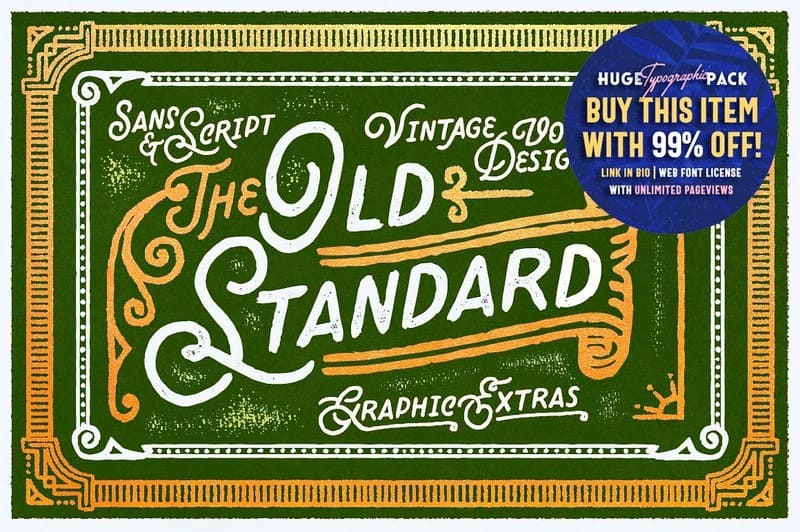 11. Old Standard Vintage Font