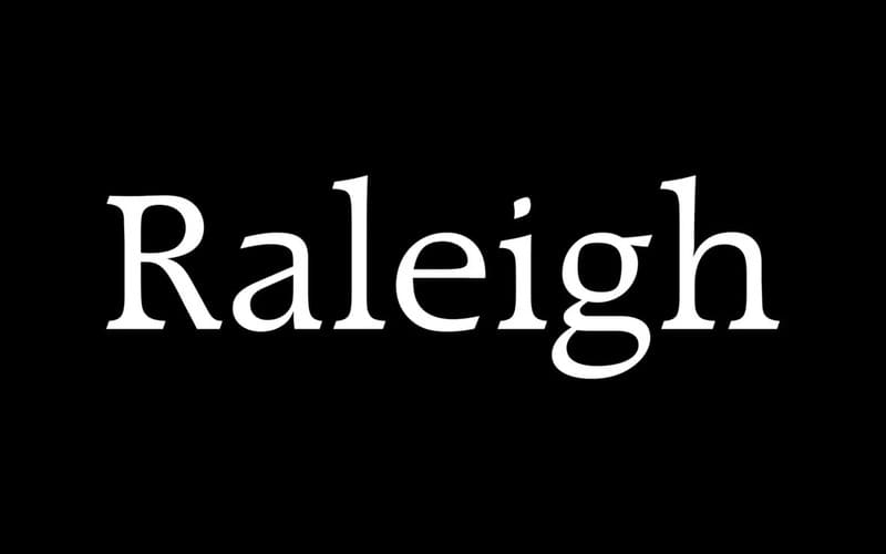 12. Raleigh Font