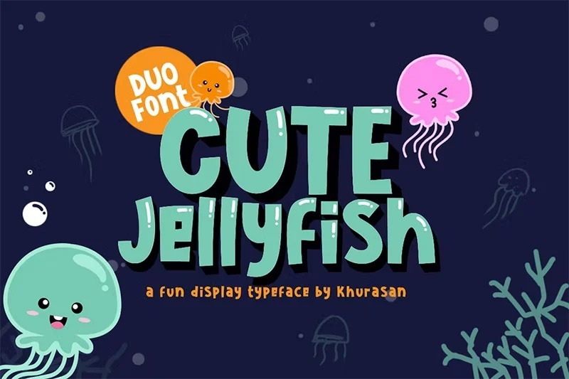 13. Cute Jellyfish Font