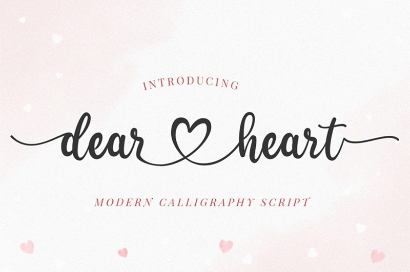 13. Dear Heart Font