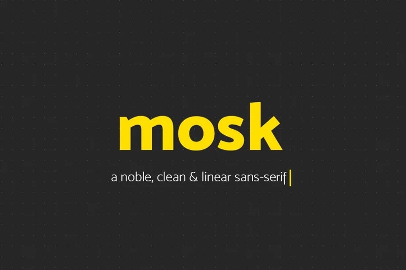 13. Font Mosk Sans Serif