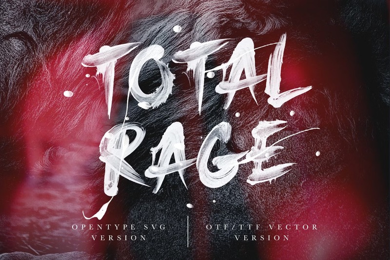 13. Font Total Rage