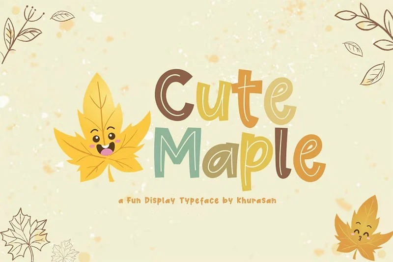 14. Cute Maple Font