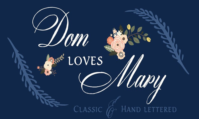 14. Font Dom Loves Mary 