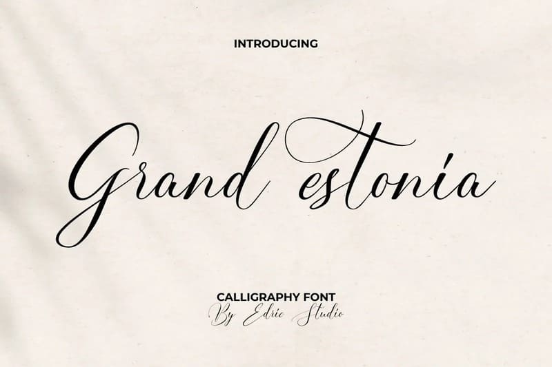 14. Grand Estonia Vintage Font
