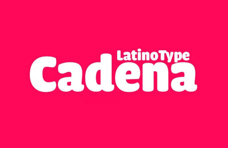 15. Cadena - Font chữ tròn dễ thương
