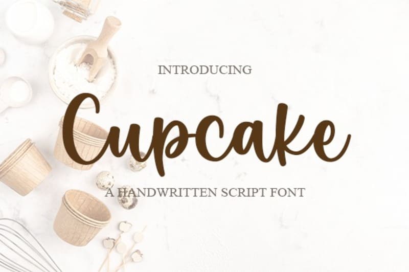 15. Cupcake Font