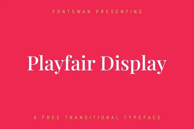16. Playfair Display Font