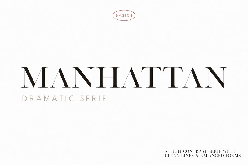 17. Manhattan Luxury Font